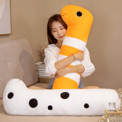 Colorful Marine Life Soft Eel Plush Toy