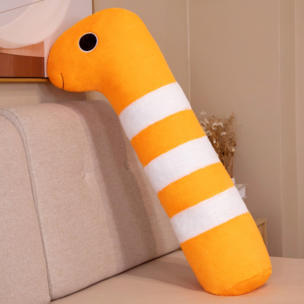 Colorful Marine Life Soft Eel Plush Toy