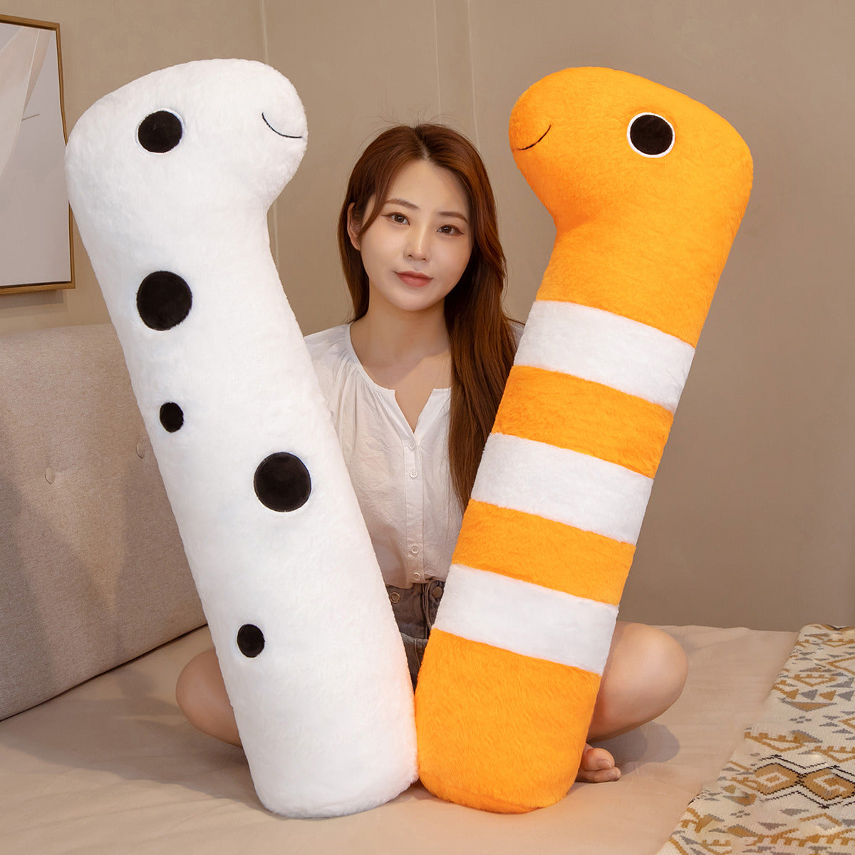 Colorful Marine Life Soft Eel Plush Toy