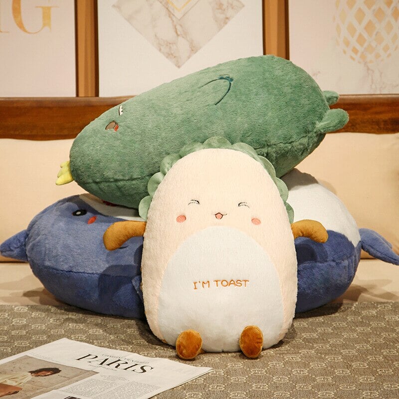 Cute Fluffy Pancake Plush Friends