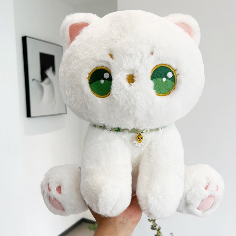 Soft Cuddly White Kitten Plush Toy - Befez