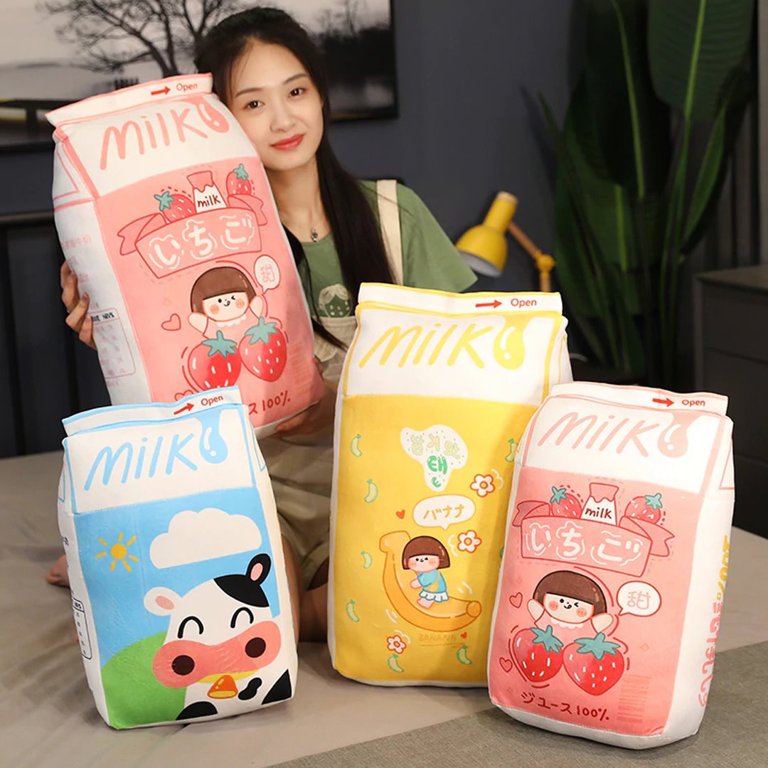 Cute Milk Box Soft Toy
