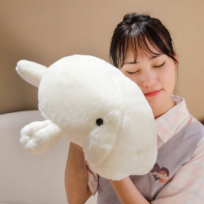 Cuddly Soft White Manatee Stuffed Animal - Befez