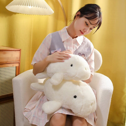Cuddly Soft White Manatee Stuffed Animal