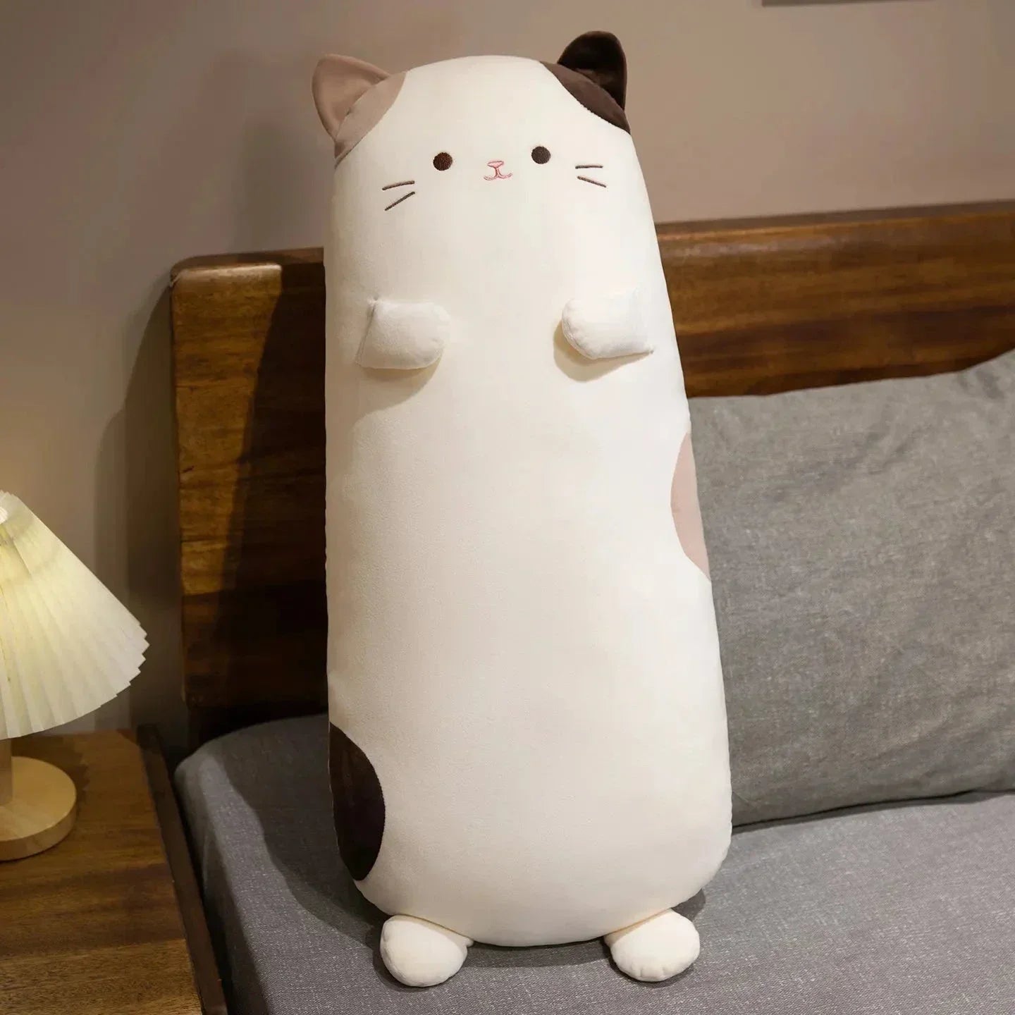 Soft Cuddly Spotted Kitten Plush Toy