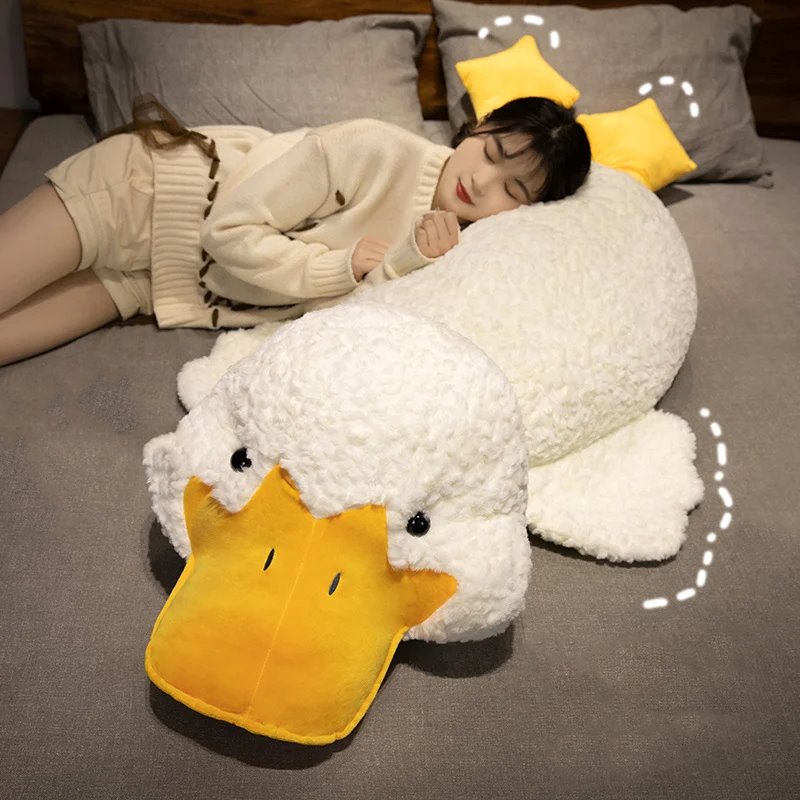 Big Soft White Duck Stuffed Animal Toy - Befez