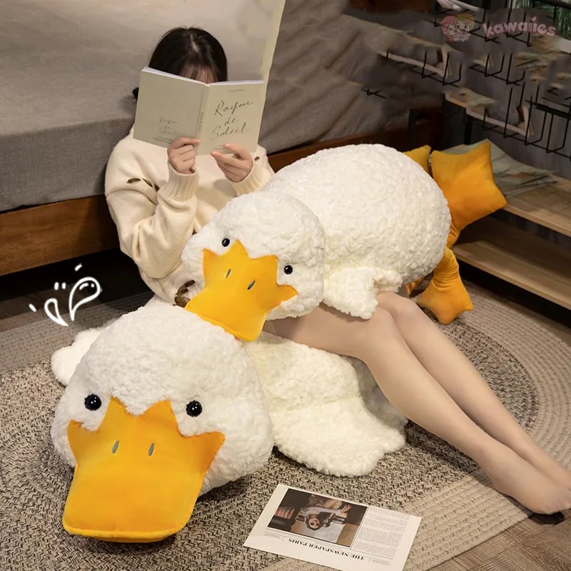 Big Soft White Duck Stuffed Animal Toy