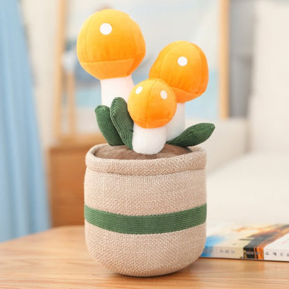 Cute Mushroom Planter Soft Toy
