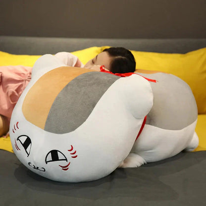 Cute Nyanko Cat Soft White Plush Toy