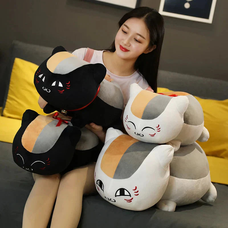 Cute Nyanko Cat Soft White Plush Toy
