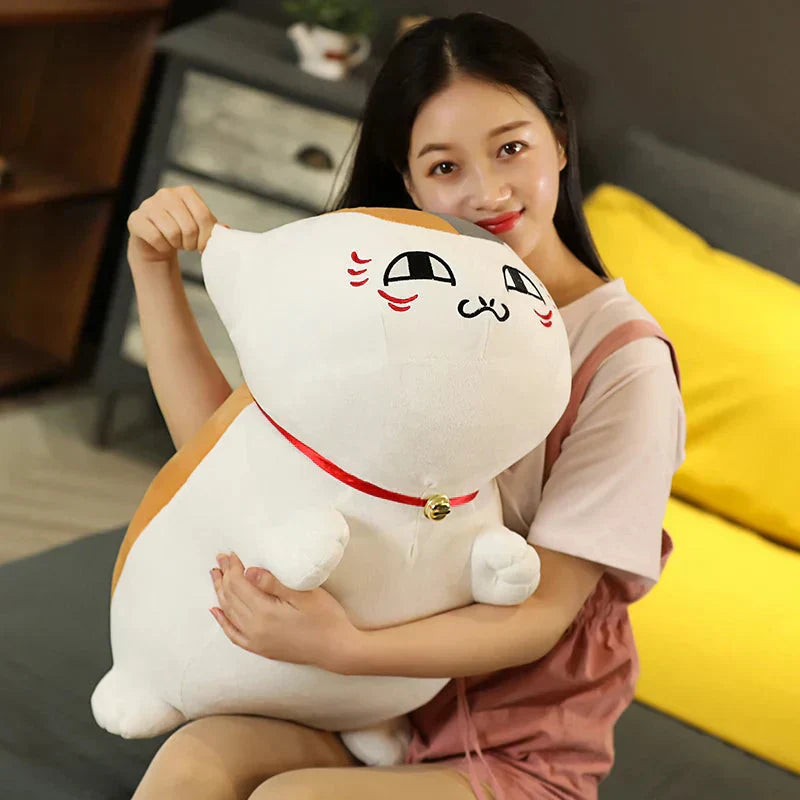 Cute Nyanko Cat Soft White Plush Toy