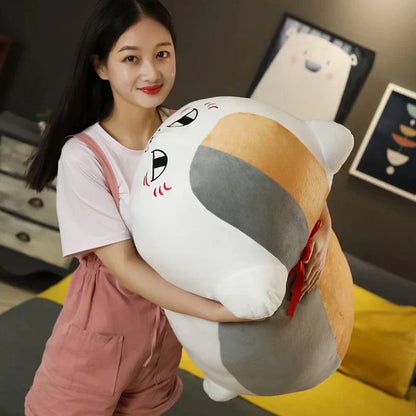 Cute Nyanko Cat Soft White Plush Toy