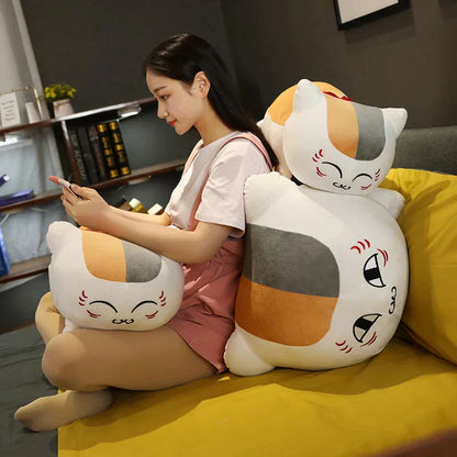 Cute Nyanko Cat Soft White Plush Toy