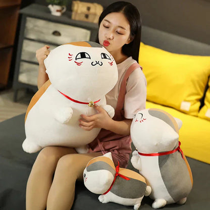 Cute Nyanko Cat Soft White Plush Toy