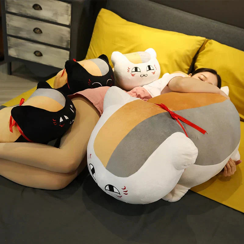 Cute Nyanko Cat Soft White Plush Toy
