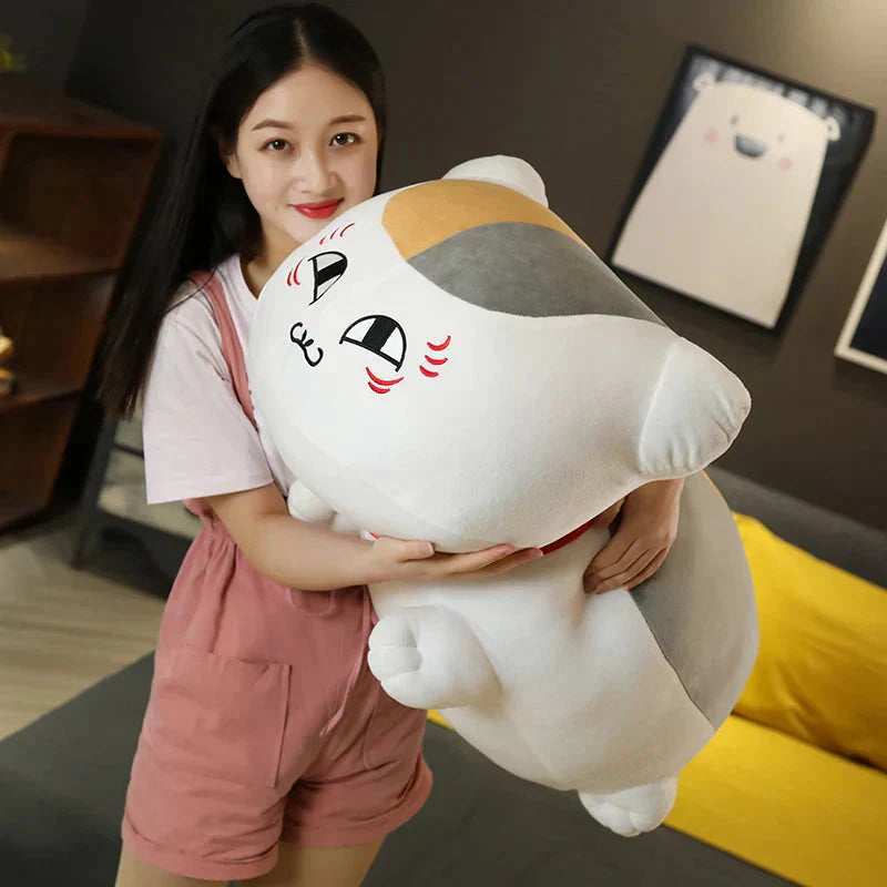 Cute Nyanko Cat Soft White Plush Toy