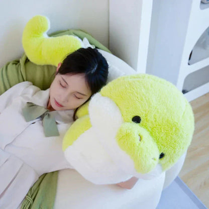 Colorful Green Plush Snake Toy