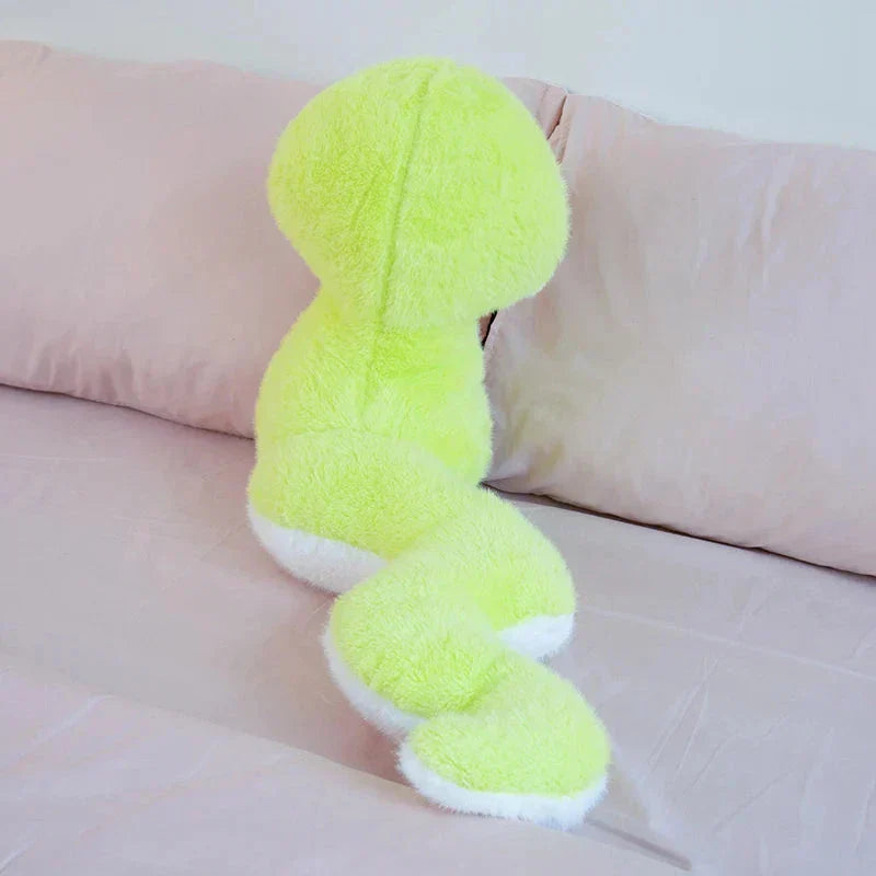 Colorful Green Plush Snake Toy