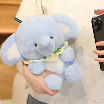 Cute Soft Blue Elephant Stuffed Toy