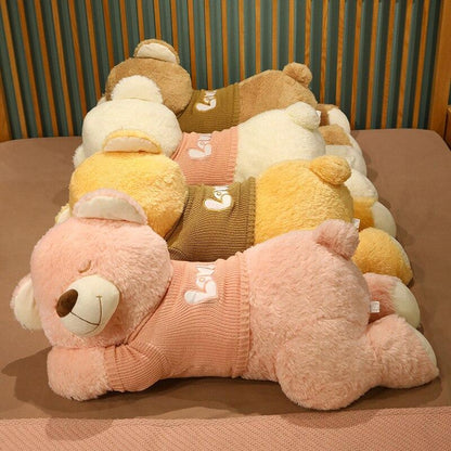 Soft Pastel Teddy Bear Pillow