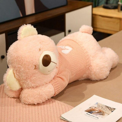 Soft Pastel Teddy Bear Pillow
