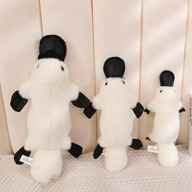 Cuddly Brown White Platypus Soft Toy