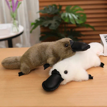 Soft Cuddly Brown White Platypus Plush Toy