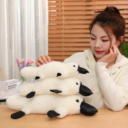 Soft Cuddly Brown White Platypus Plush Toy