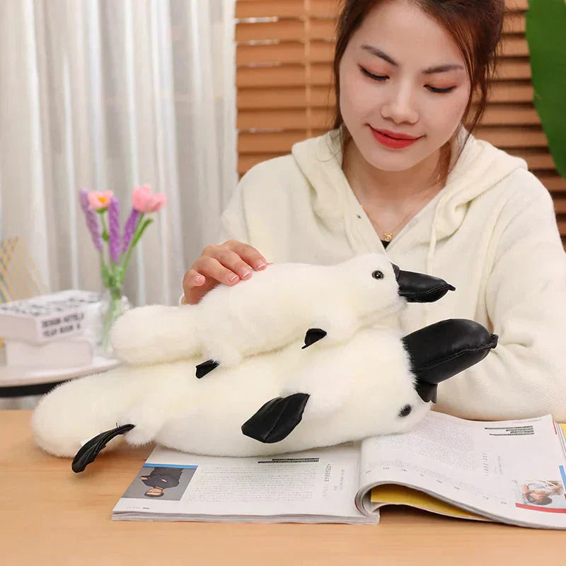 Soft Cuddly Brown White Platypus Plush Toy