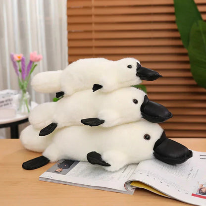 Cuddly Brown White Platypus Soft Toy