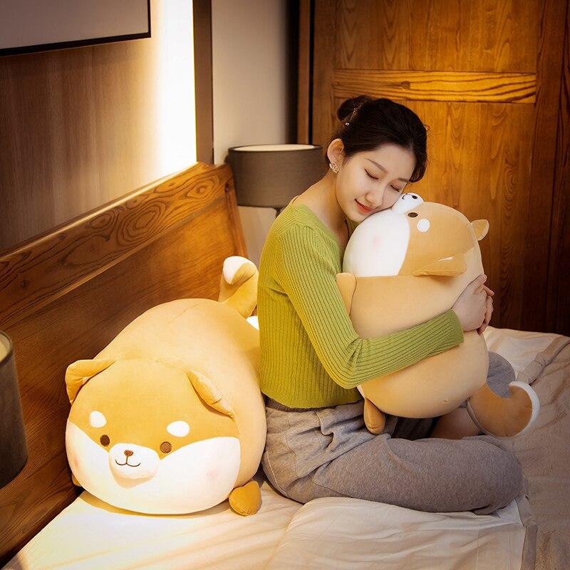 Cute Blushing Shiba Plush Toy