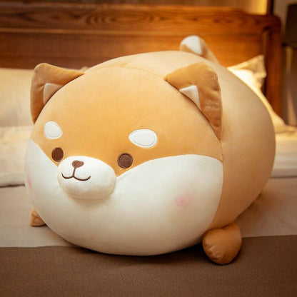 Cute Blushing Shiba Plush Toy
