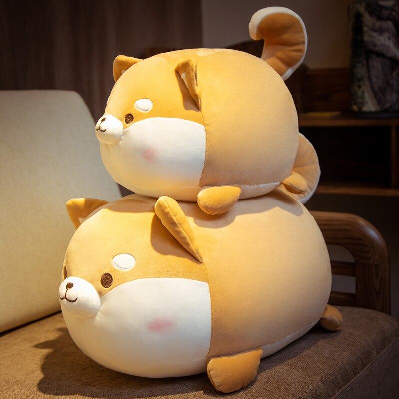 Cute Blushing Shiba Plush Toy