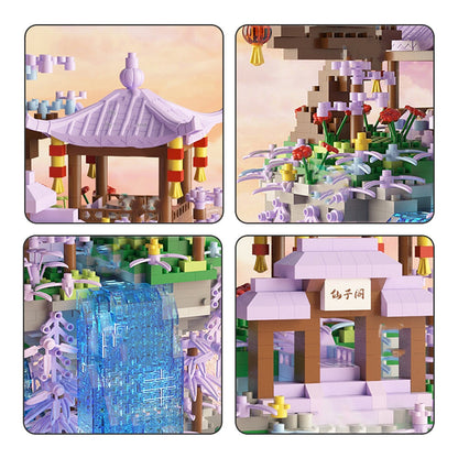 Colorful Mini Waterfall Island Building Kit