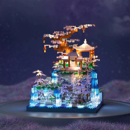 Colorful Mini Waterfall Island Building Kit