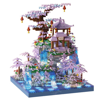 Colorful Mini Waterfall Island Building Kit