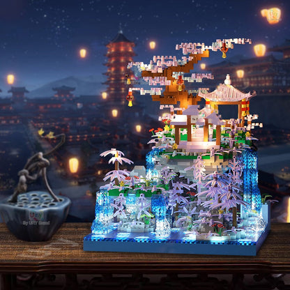 Colorful Mini Waterfall Island Building Kit