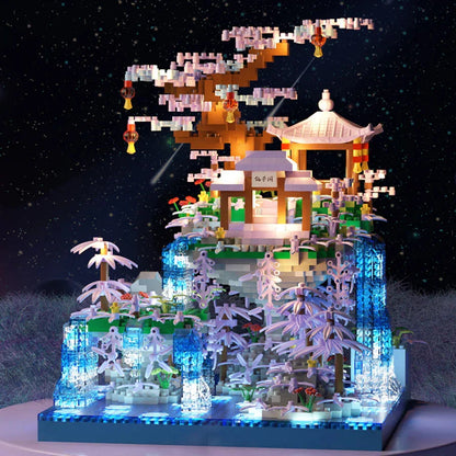 Colorful Mini Waterfall Island Building Kit