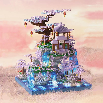 Colorful Mini Waterfall Island Building Kit