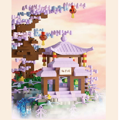 Colorful Mini Waterfall Island Building Kit