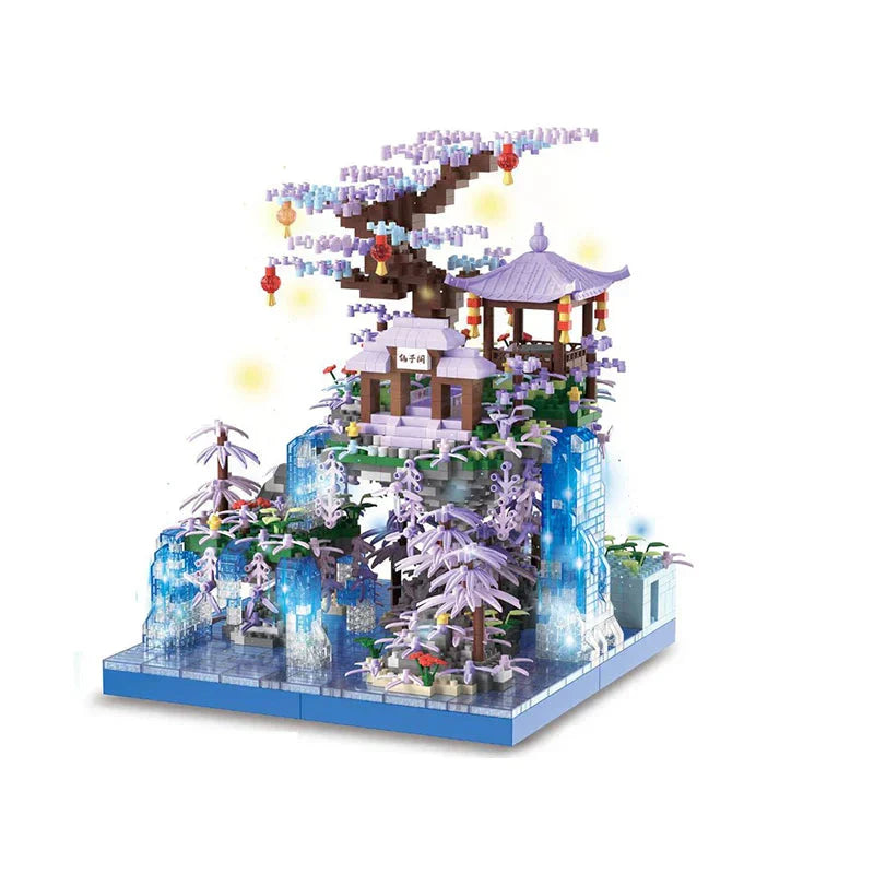 Colorful Mini Waterfall Island Building Kit