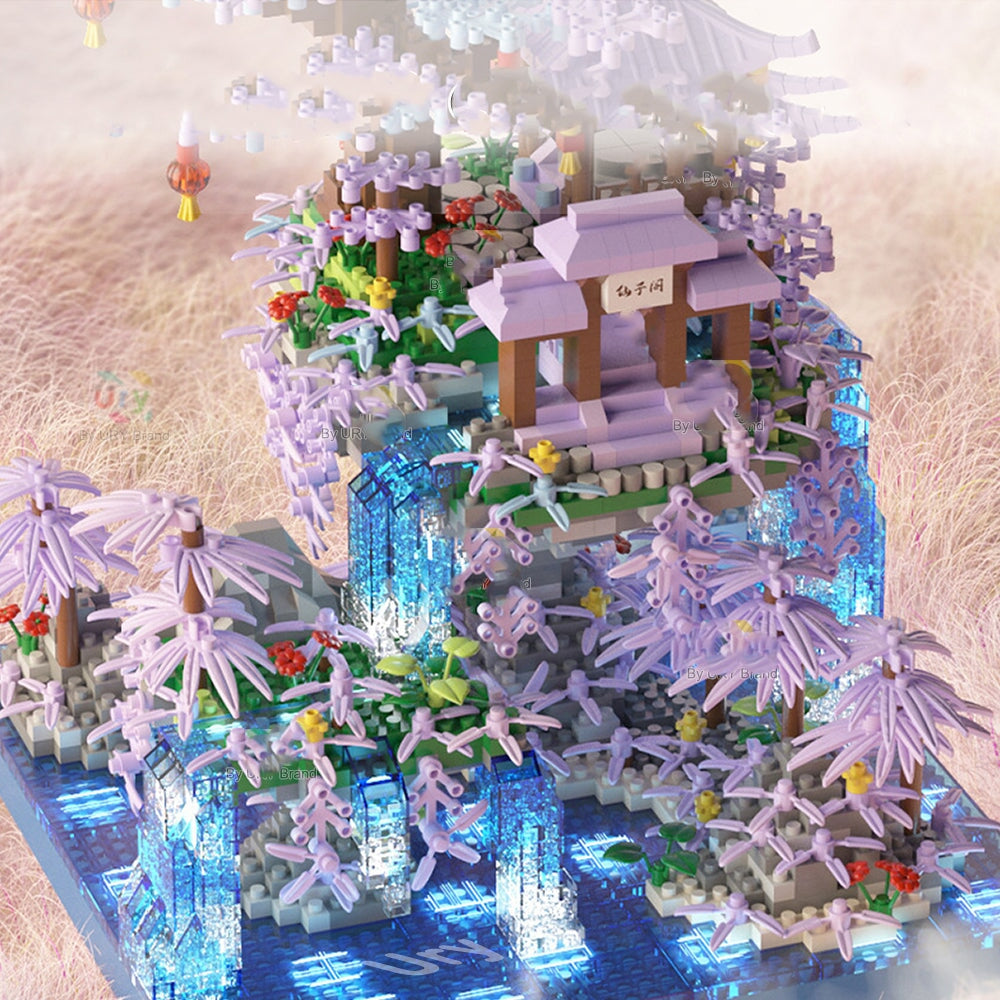 Colorful Mini Waterfall Island Building Kit