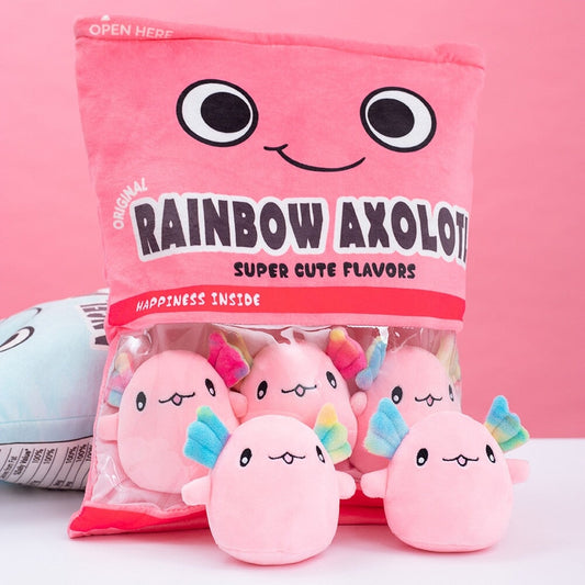 Colorful Axolotl Sweet Treat Plush Bag - Befez