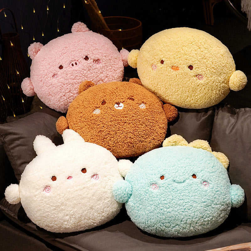 Soft Cuddly Stuffed Animal Pillow Set