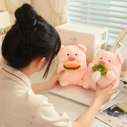 Soft Cute Round Pig Plush Toy