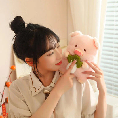 Soft Cute Round Pig Plush Toy - Befez
