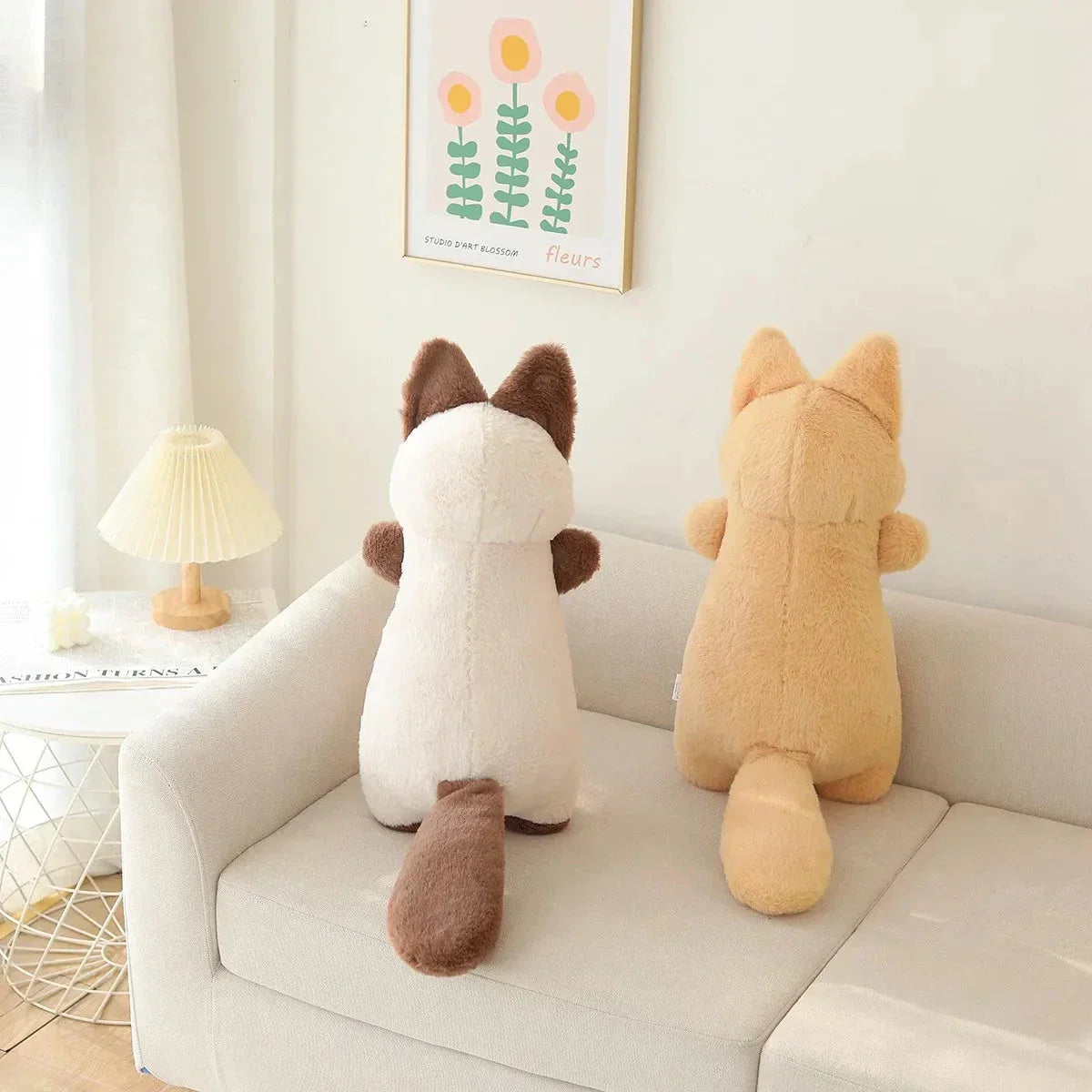 Cute Dual Color Kitten Soft Toy Set
