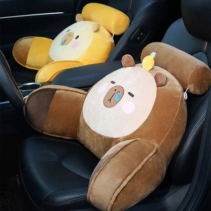 Cozy Plush Animal Throw Pillow