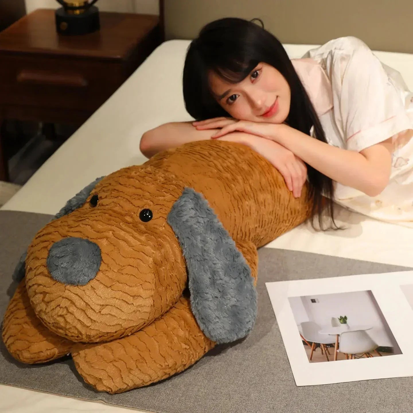 Cuddly Puppy Snuggle Plush Pillow