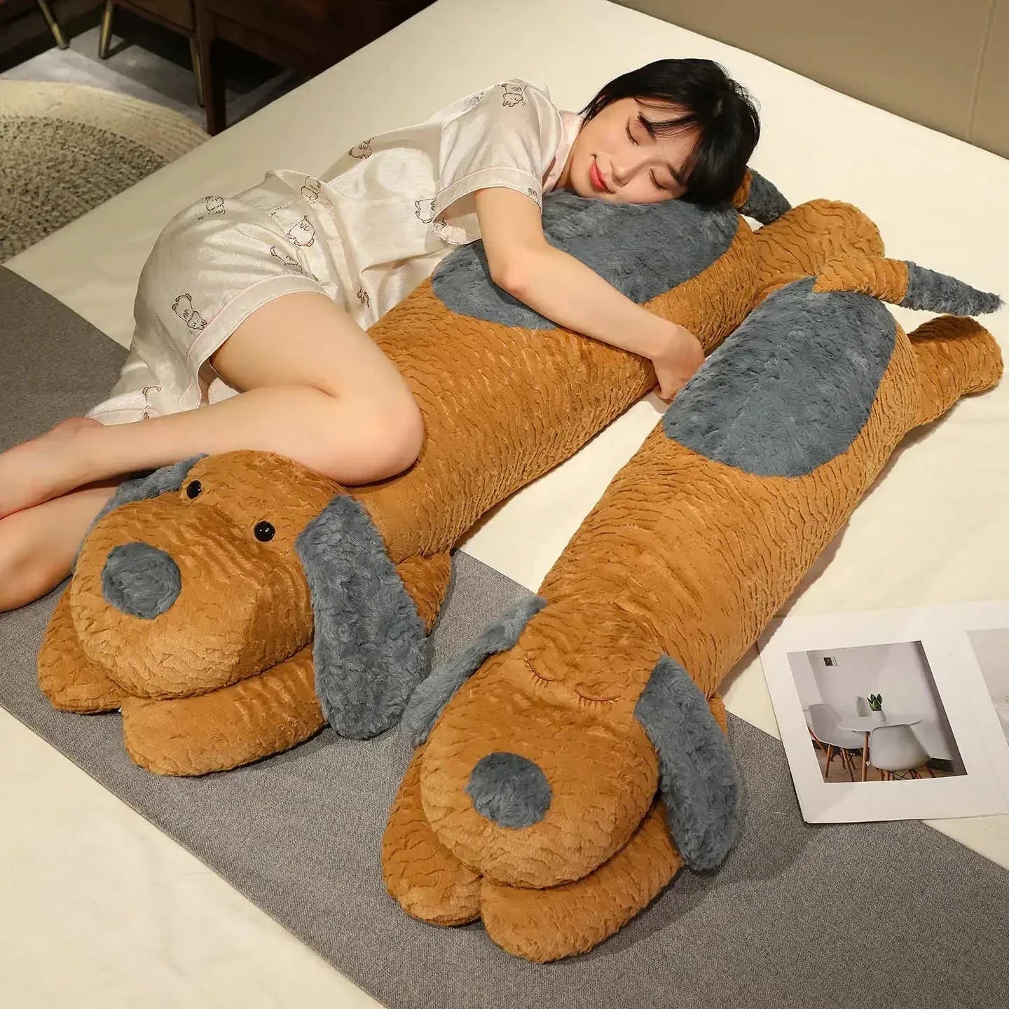 Cuddly Puppy Snuggle Plush Pillow